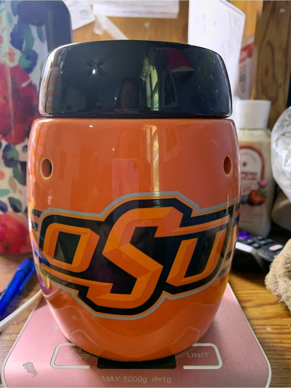 Scentsy Campus Collection Oklahoma State Cowboys Wax Warmer Rare Full Size